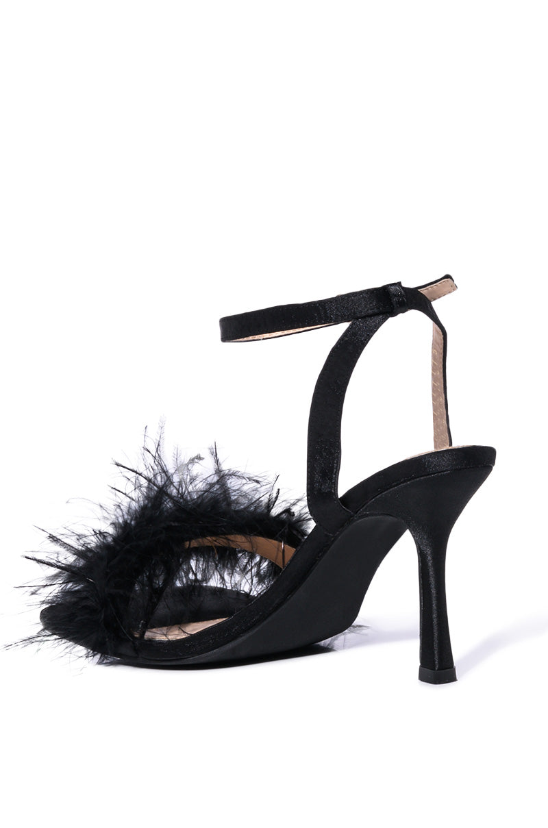 AZALEA WANG LUCINDA FEATHER SANDAL