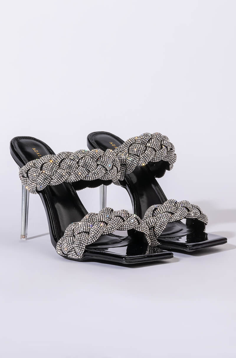 AZALEA WANG IT WAS ALL A DREAM STILETTO SANDAL IN BLACK