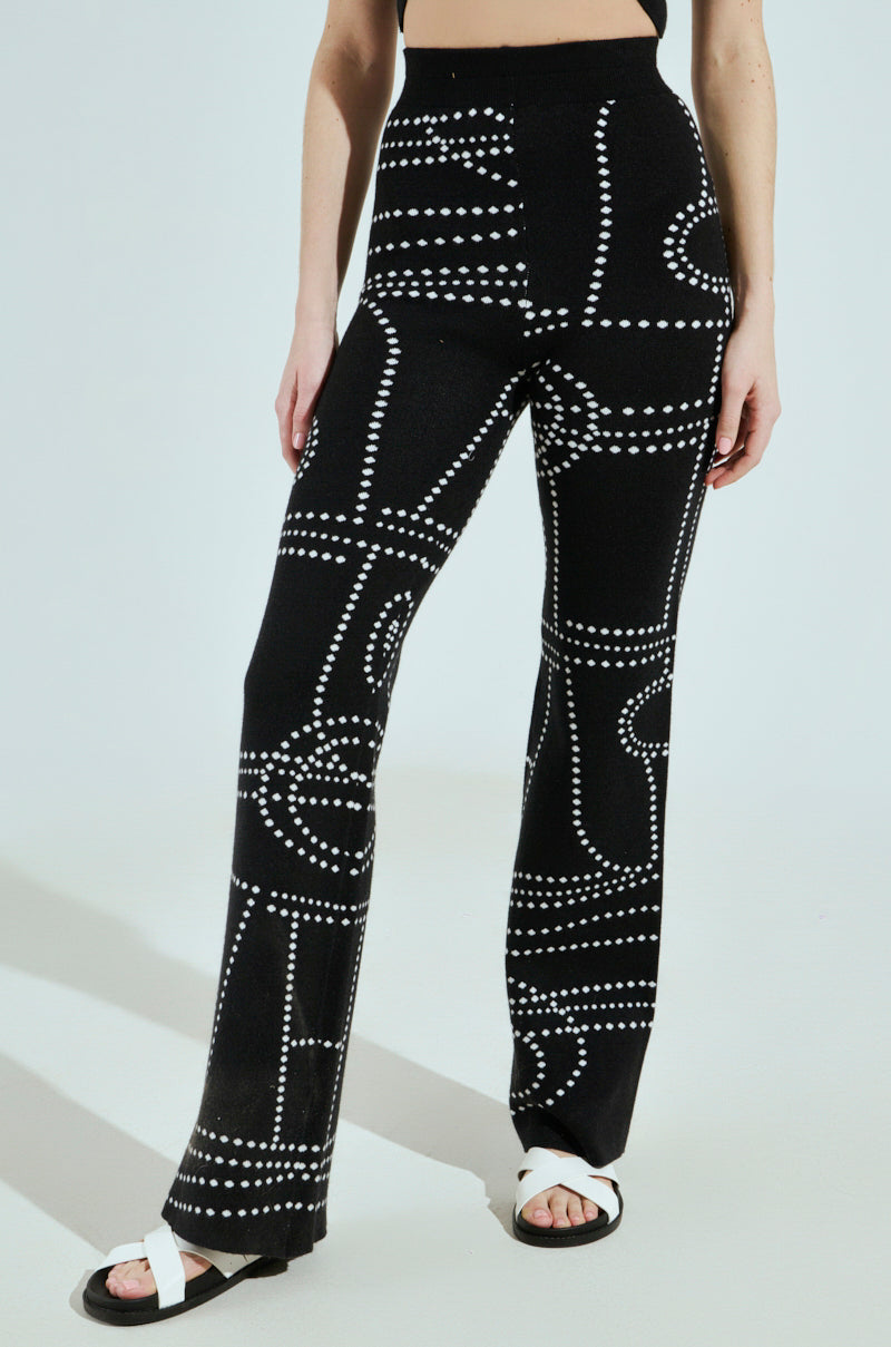 DOTTED MINI FLARE PANT