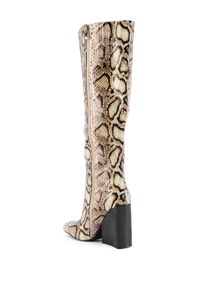 AZALEA WANG EVERGREEN MULTI SNAKE BOOT