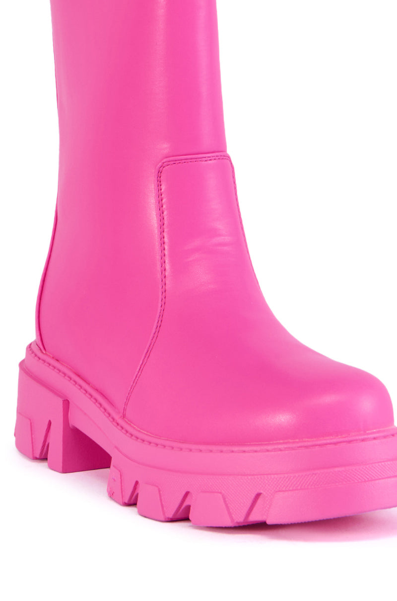 AZALEA WANG KLOCHAVA PINK BOOTIE