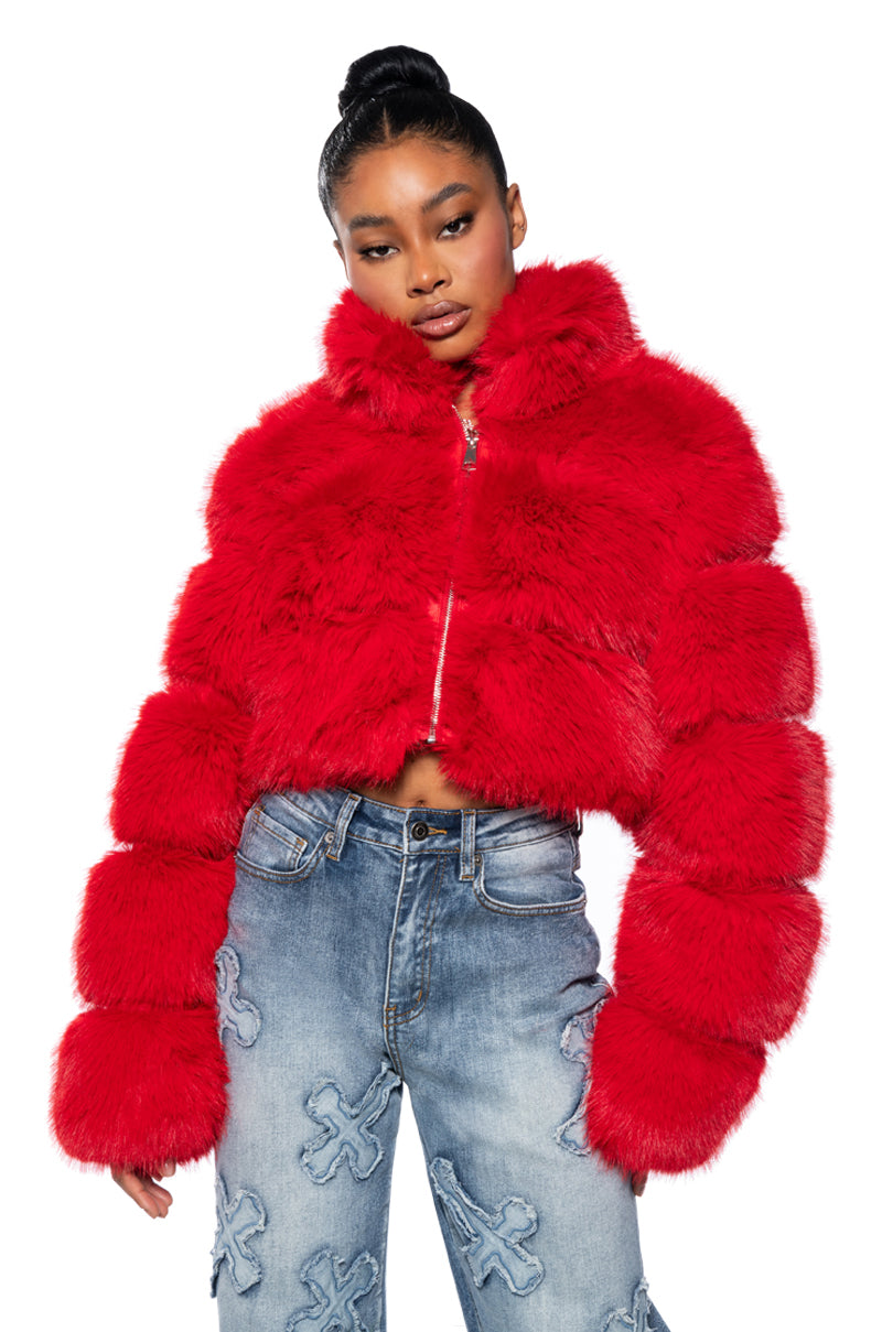 BARBZ FAUX FUR JACKET