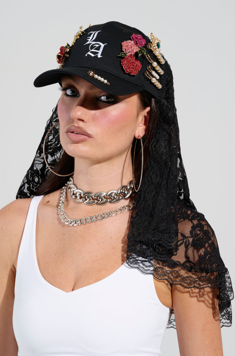 CITY GIRL LUXE BROOCH HAT