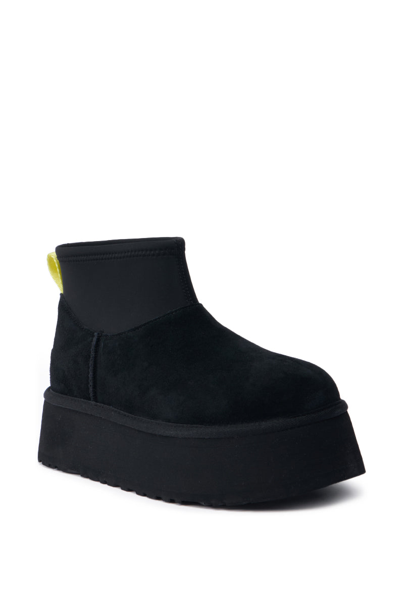 UGG CLASSIC MINI DIPPER IN BLACK