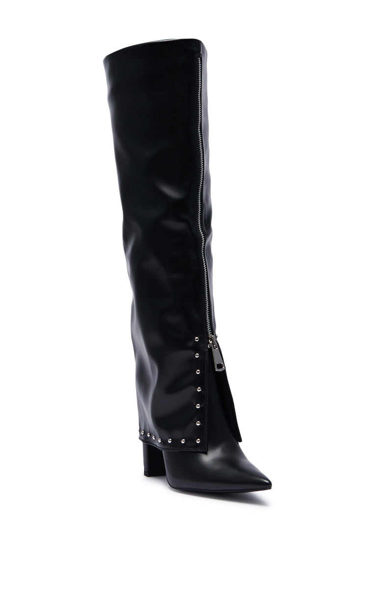 AZALEA WANG VEEVEE BLACK STILETTO BOOT