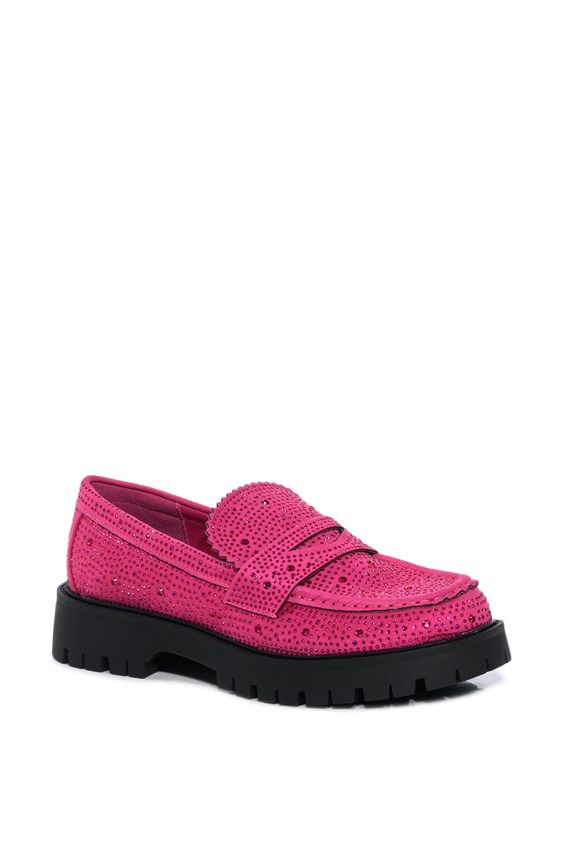 GENTLY EMBELLISHED LOAFER IN PINK