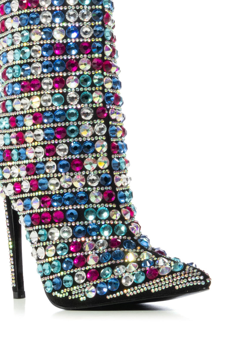 AZALEA WANG KENSLEY MULTI CRYSTAL EMBELLISHED BOOTIE