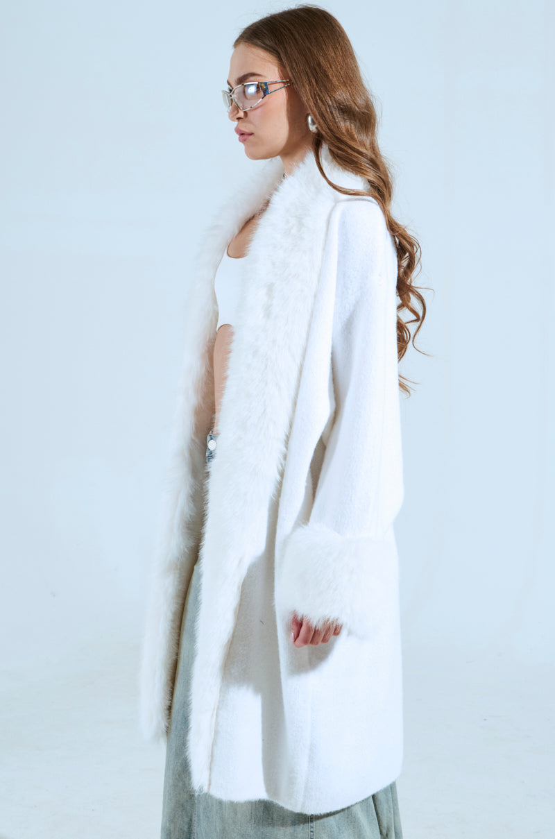 SNOW BUNNY LONG CARDIGAN