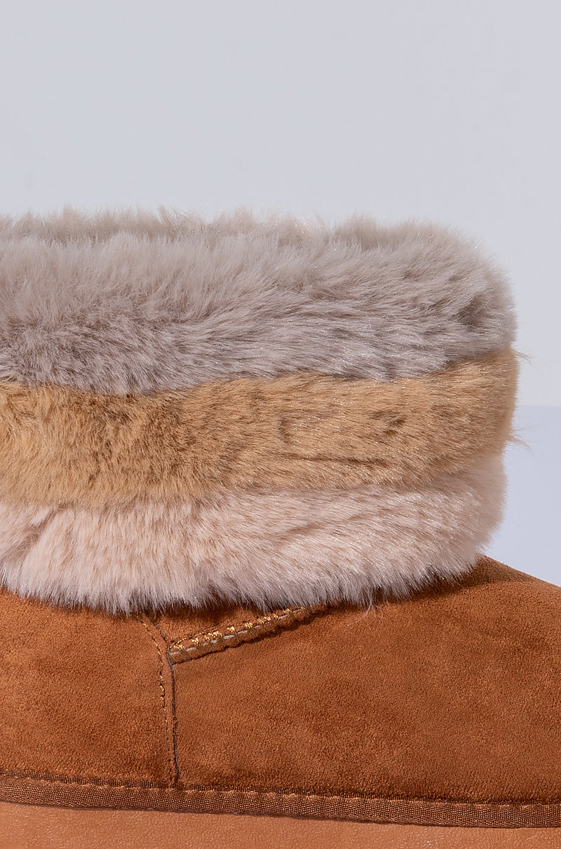 AZALEA WANG STUCK ON YOU FLAT BOOTIE IN BEIGE