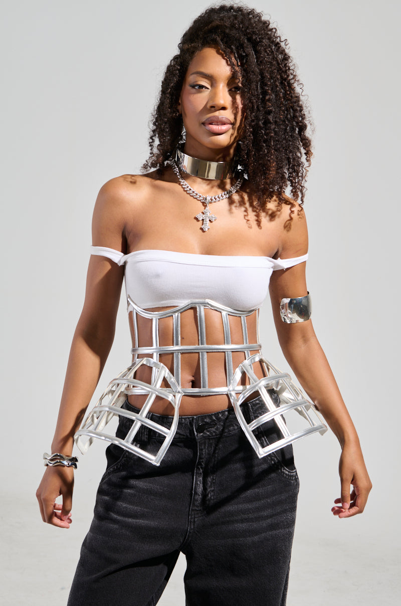 ULTIMATE TEASE METALLIC CAGE BELT