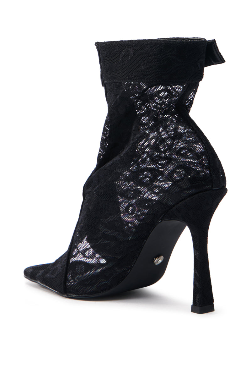 AZALEA WANG DOROTHY BLACK STILETTO BOOTIE