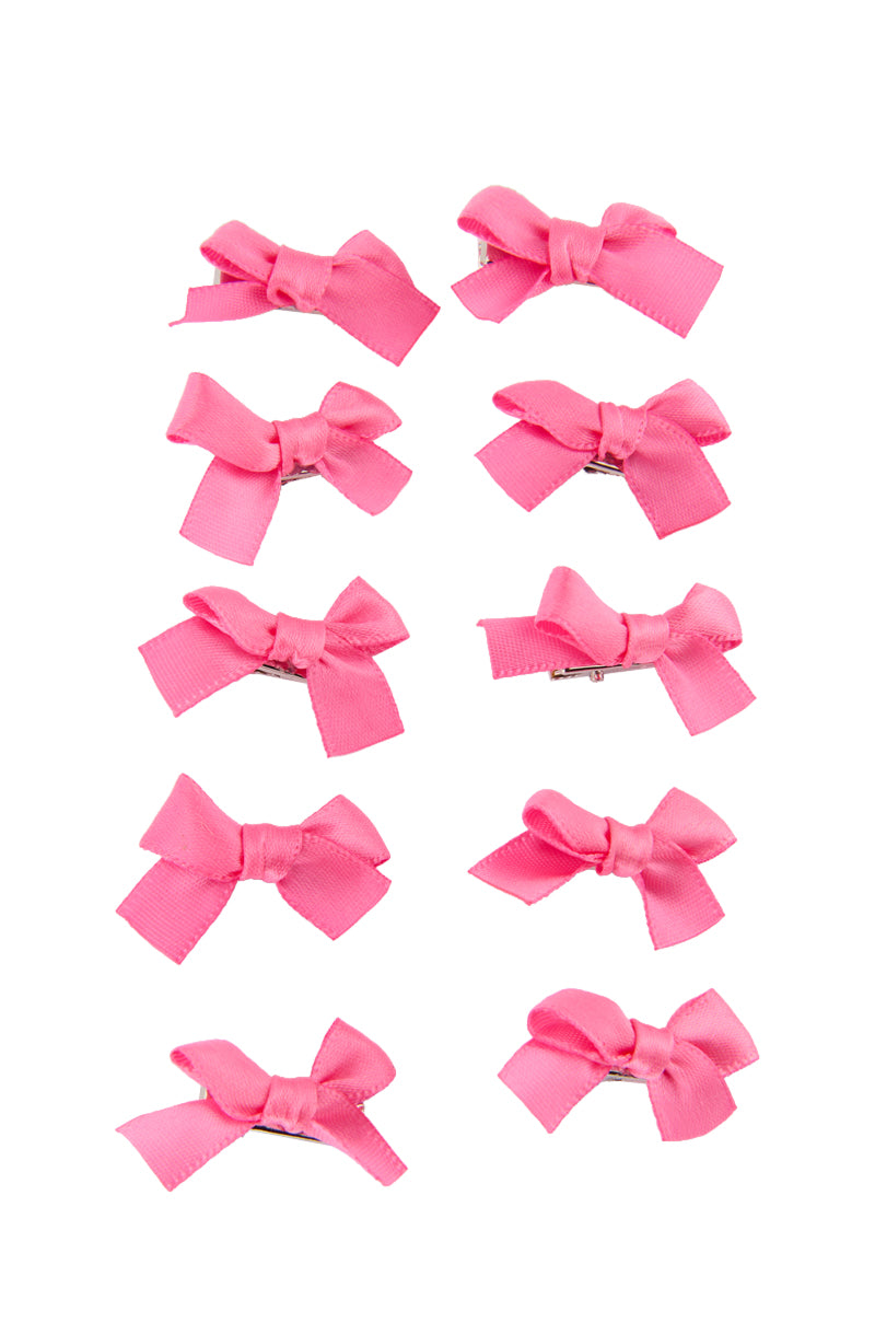 MINI BOW HAIR CLIPS