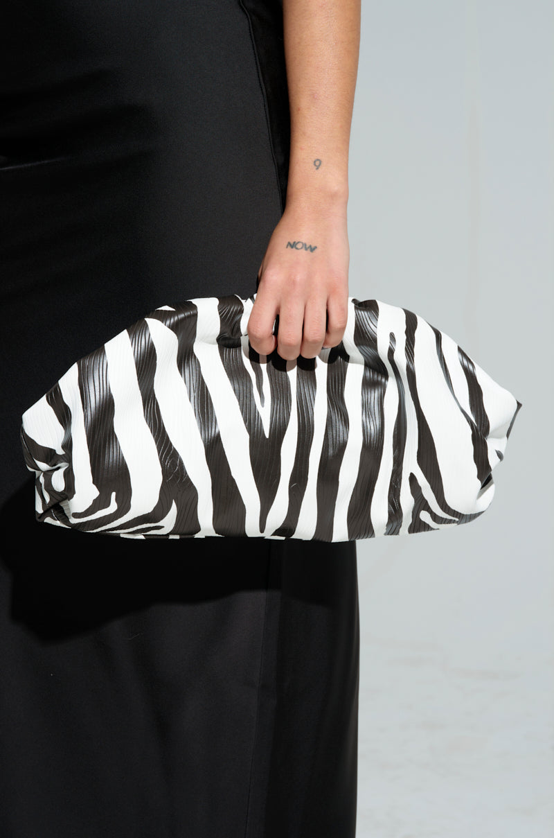 INTO THE WILD ZEBRA CLUTCH