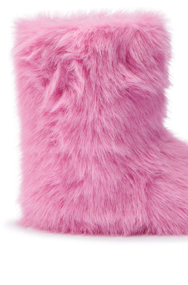 MELANIE PINK FURRY BOOTIE