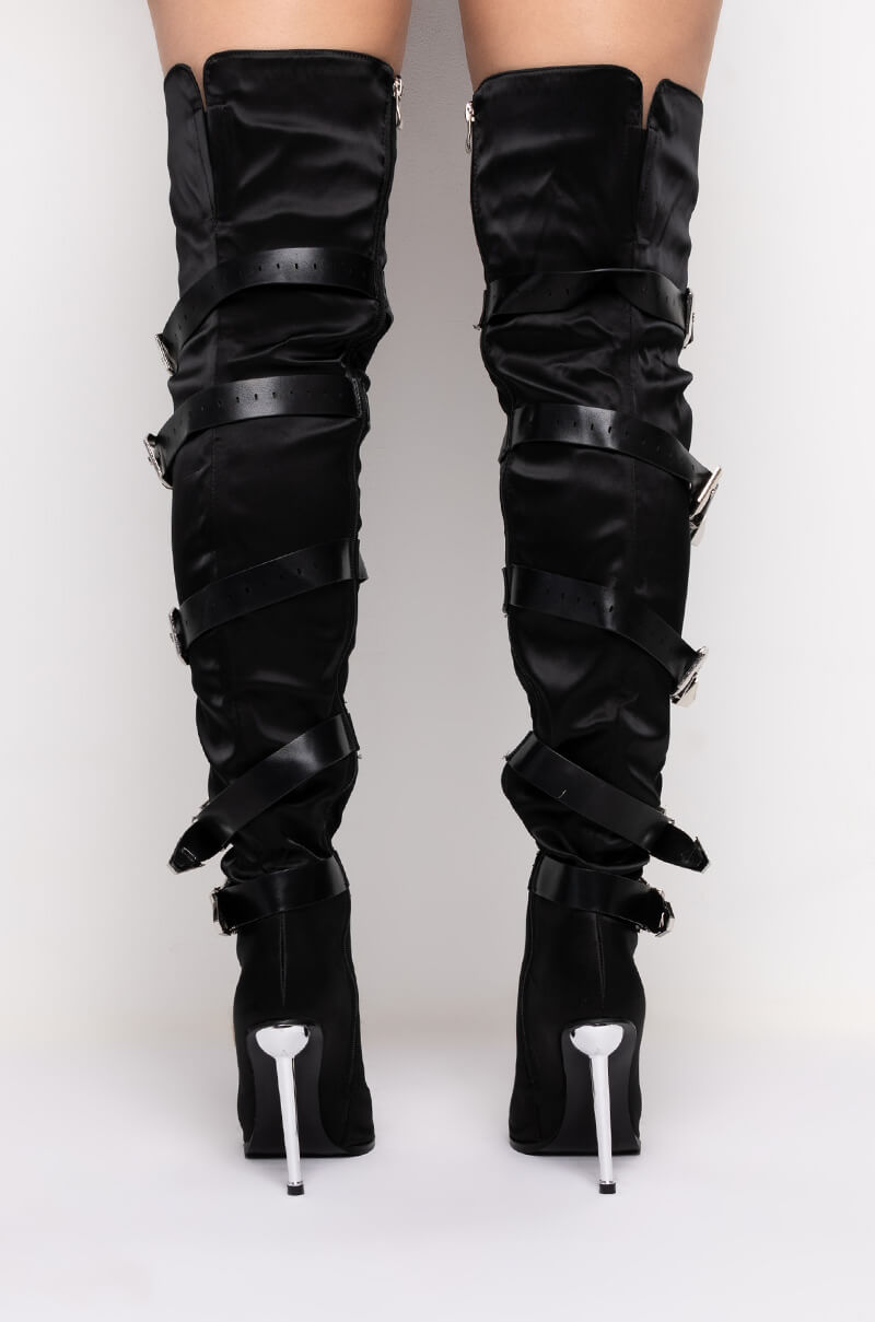 AZALEA WANG MAKE IT LAST STILETTO BOOT IN BLACK