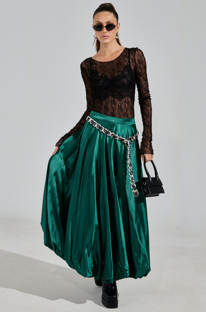 GLOWING MAXI BUBBLE SKIRT