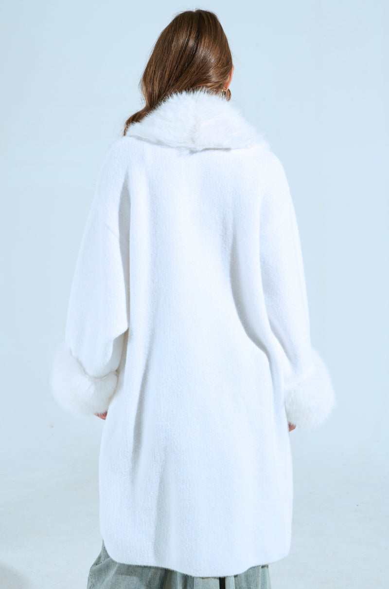 SNOW BUNNY LONG CARDIGAN