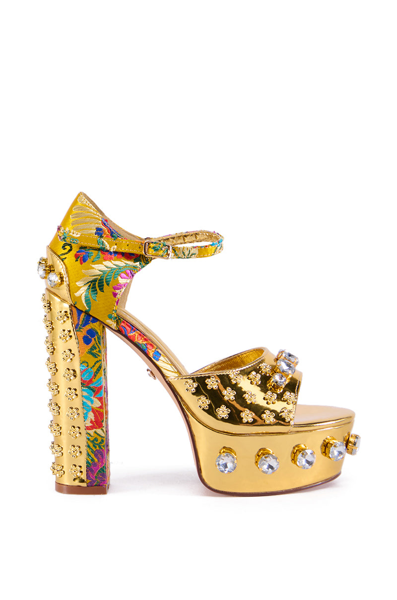 AZALEA WANG URSINA GOLD SANDAL