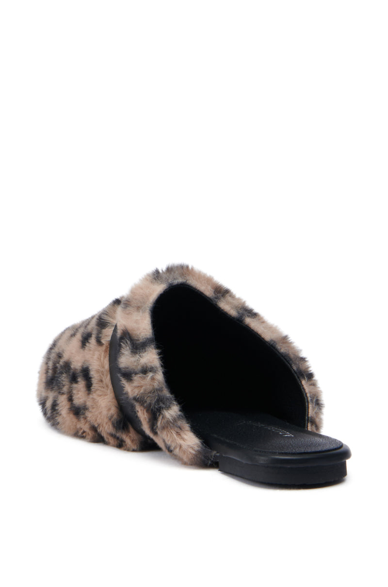 AZALEA WANG RAMIE LEOPARD MULE FLAT