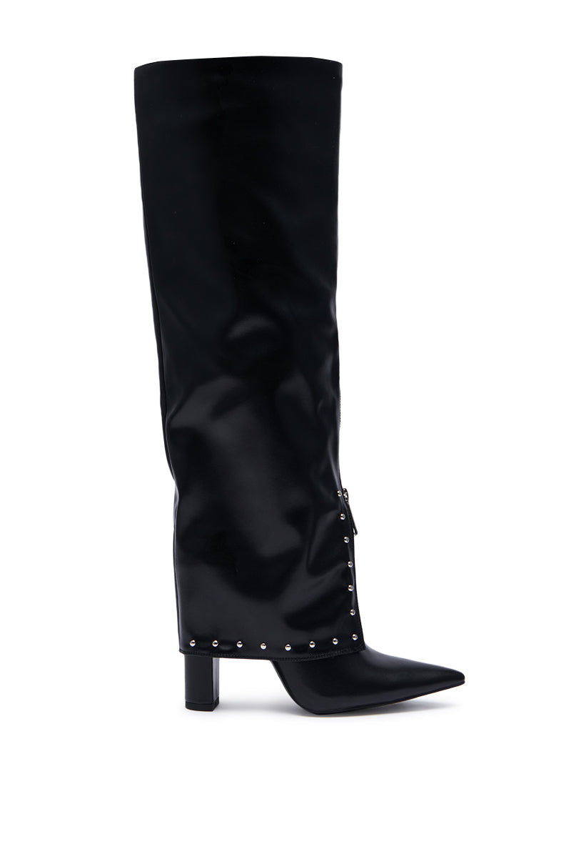 AZALEA WANG VEEVEE BLACK STILETTO BOOT