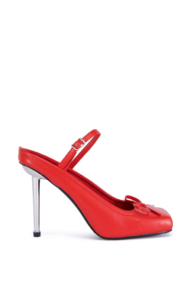 AZALEA WANG DEMARIO RED BALLET PUMP