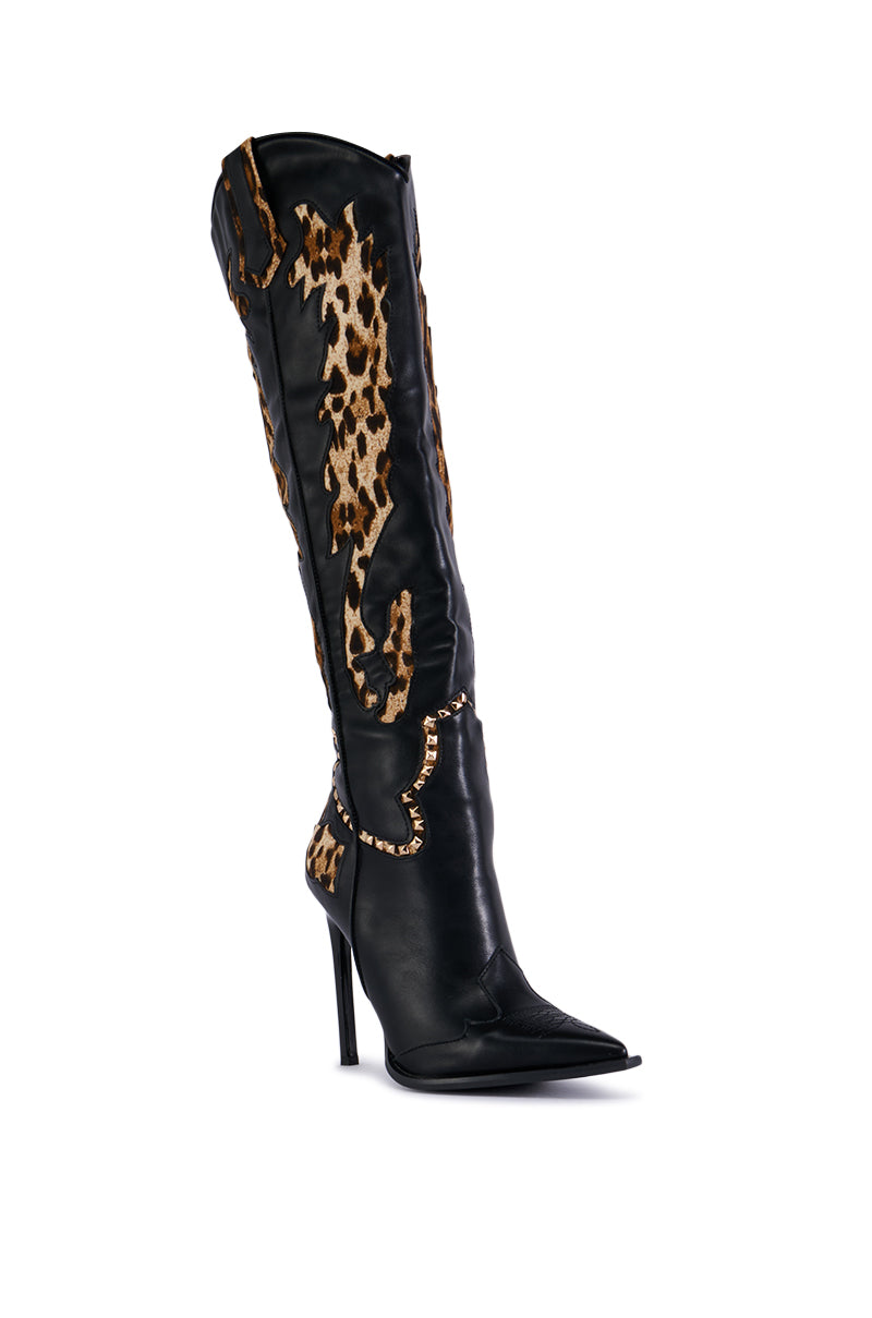 AZALEA WANG BRIGGS LEOPARD BOOT