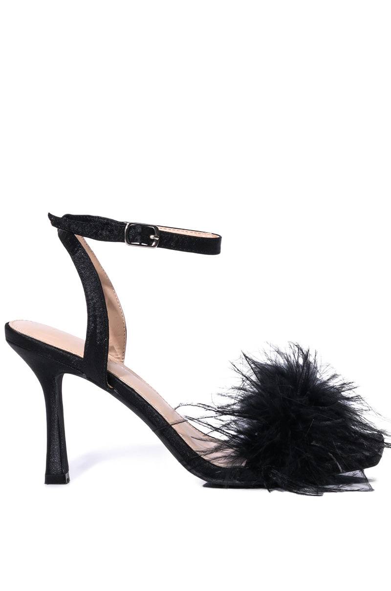 AZALEA WANG LUCINDA FEATHER SANDAL