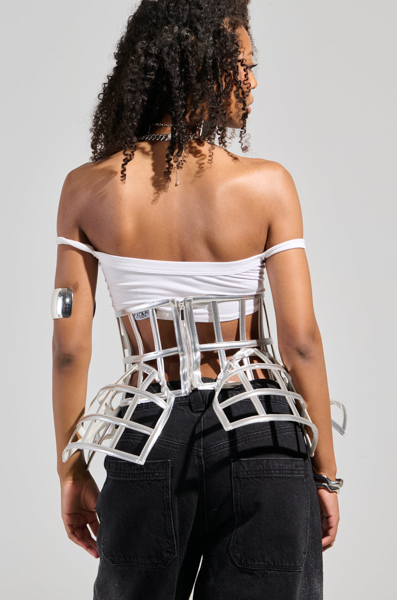 ULTIMATE TEASE METALLIC CAGE BELT