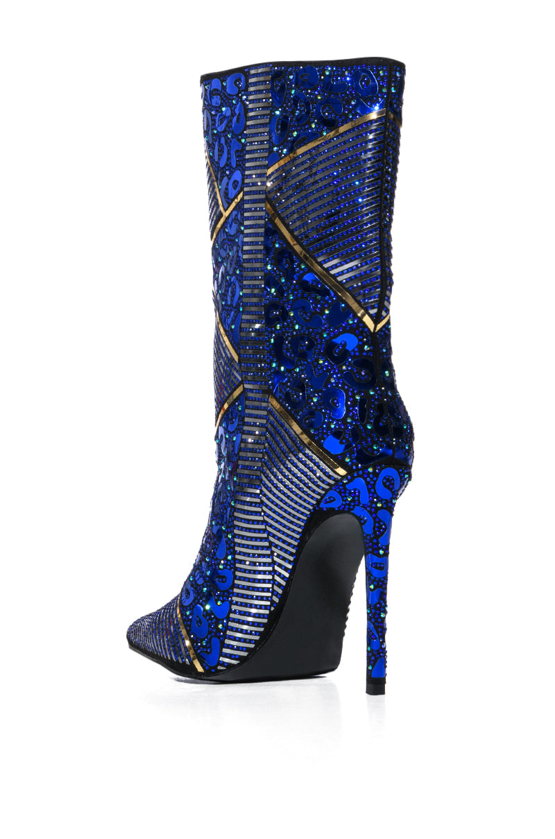 AZALEA WANG VANILLA RICH BLUE BOOTIE