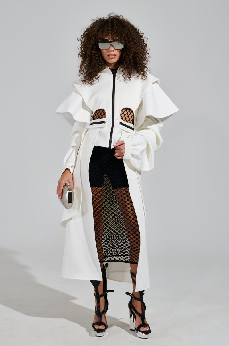 FUTURA CUTOUT SCUBA TRENCH