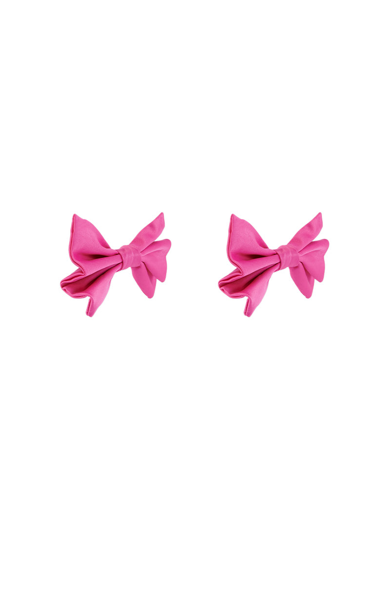 VALENTINA BOW EARRING IN PINK