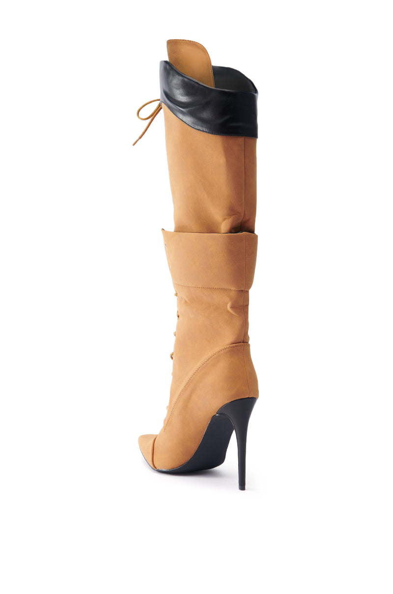 ANNAMARIE BROWN STILETTO BOOT