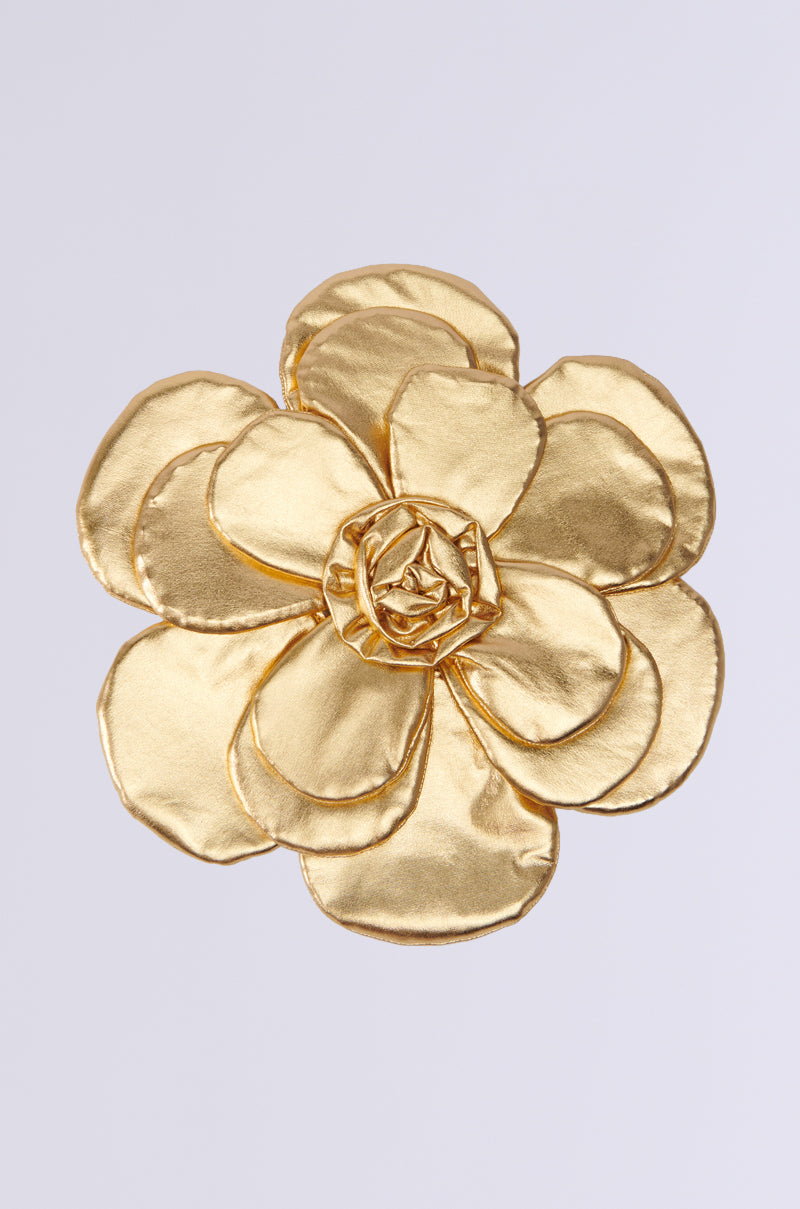 GOLDEN HOUR METALLIC BROOCH