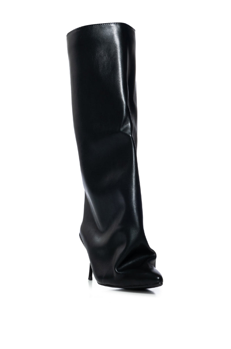 AZALEA WANG COUTURE CRAZY BLACK BOOT