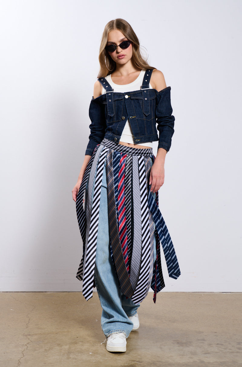 TIE ME DOWN MIDI SKIRT