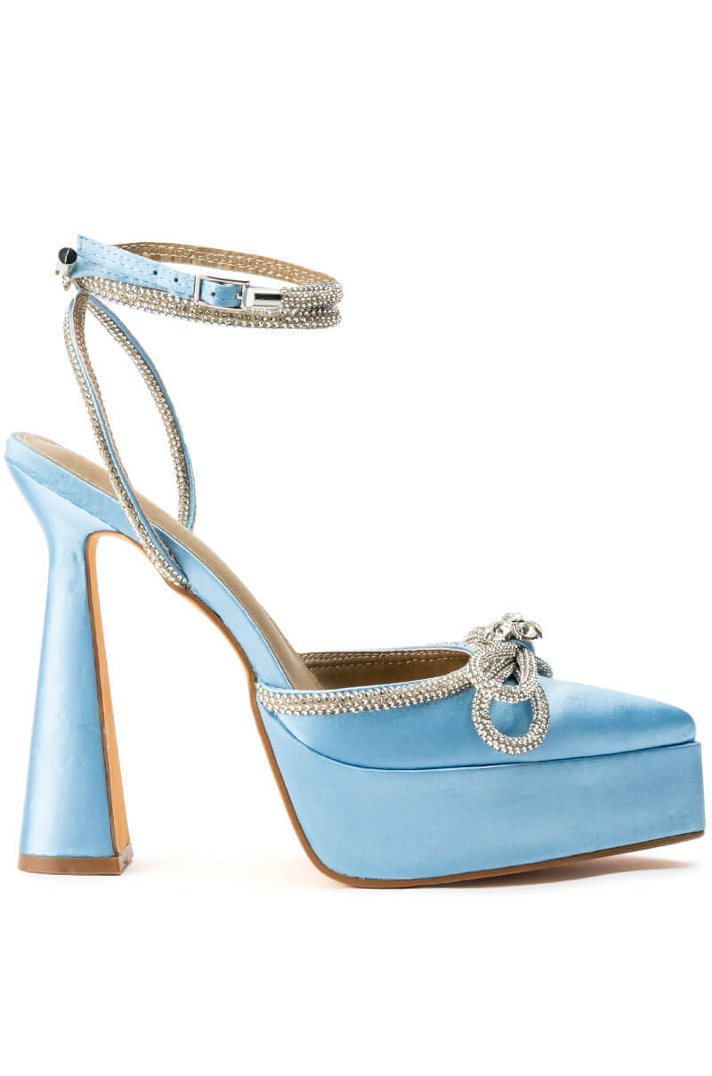 CHANDON BOW PUMP IN BLUE