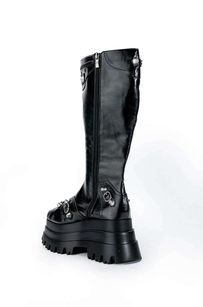 NEW KIDS FLATFORM BOOT IN BLACK