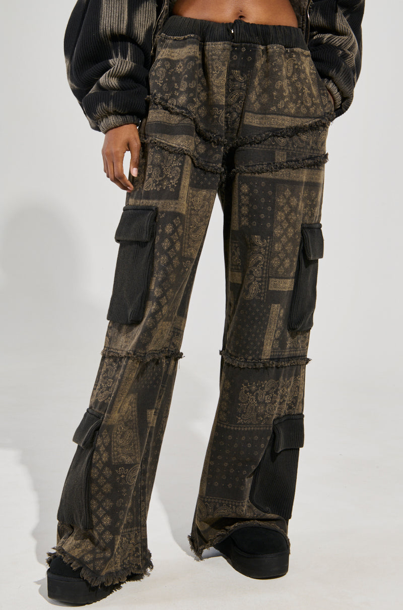 PHOENIX BLEACH WASHED CARGO PANTS