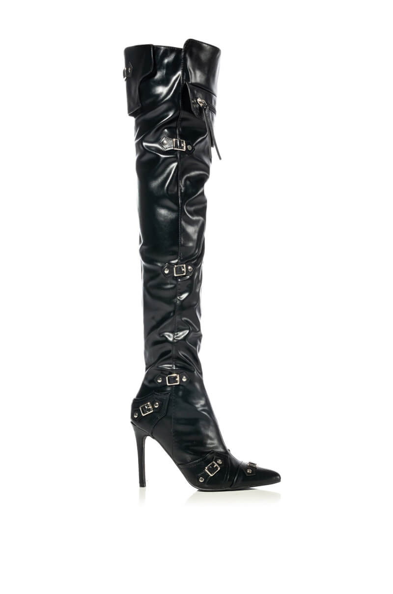 RAWLOVE STILETTO BOOT IN BLACK