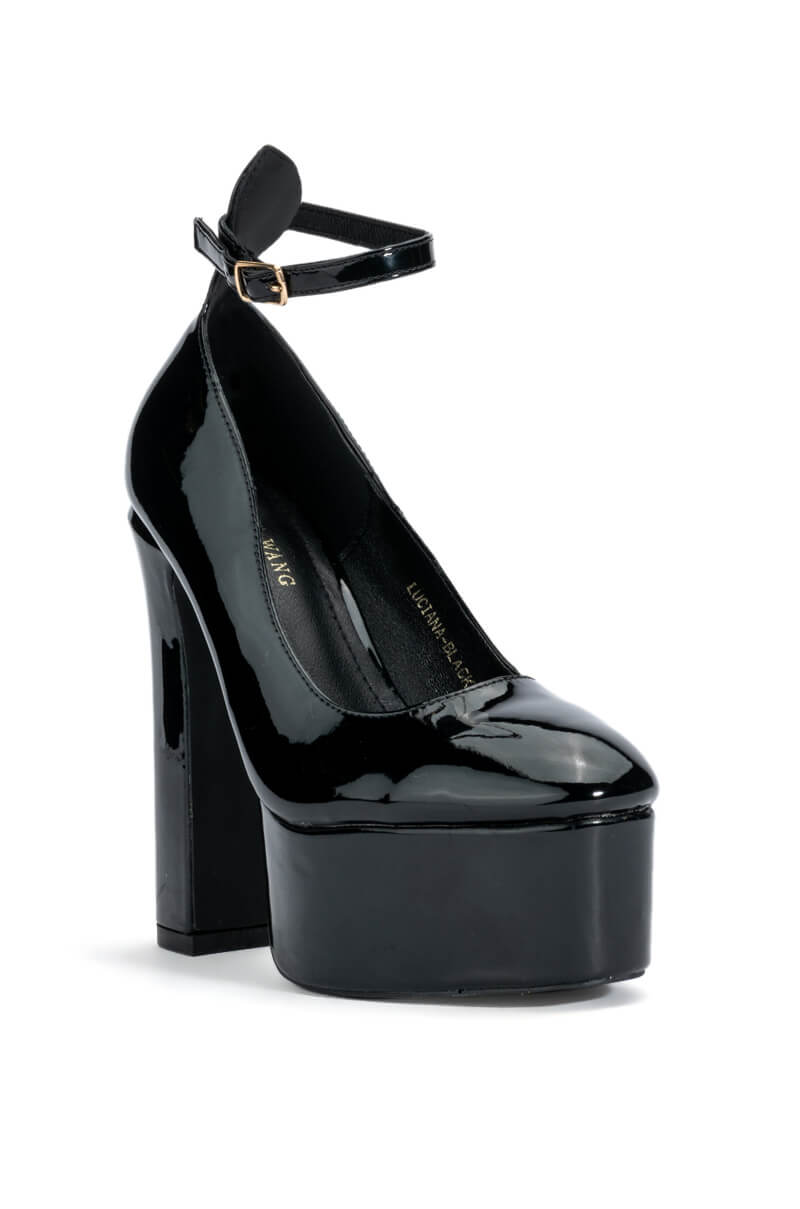 AZALEA WANG LUCIANA SEXY PUMP IN BLACK