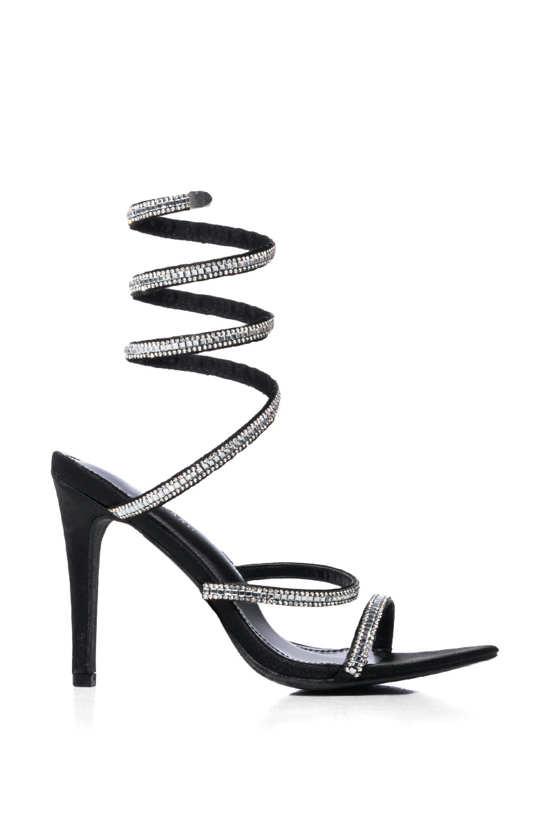 AZALEA WANG WRENLEY STILETTO SANDAL IN BLACK