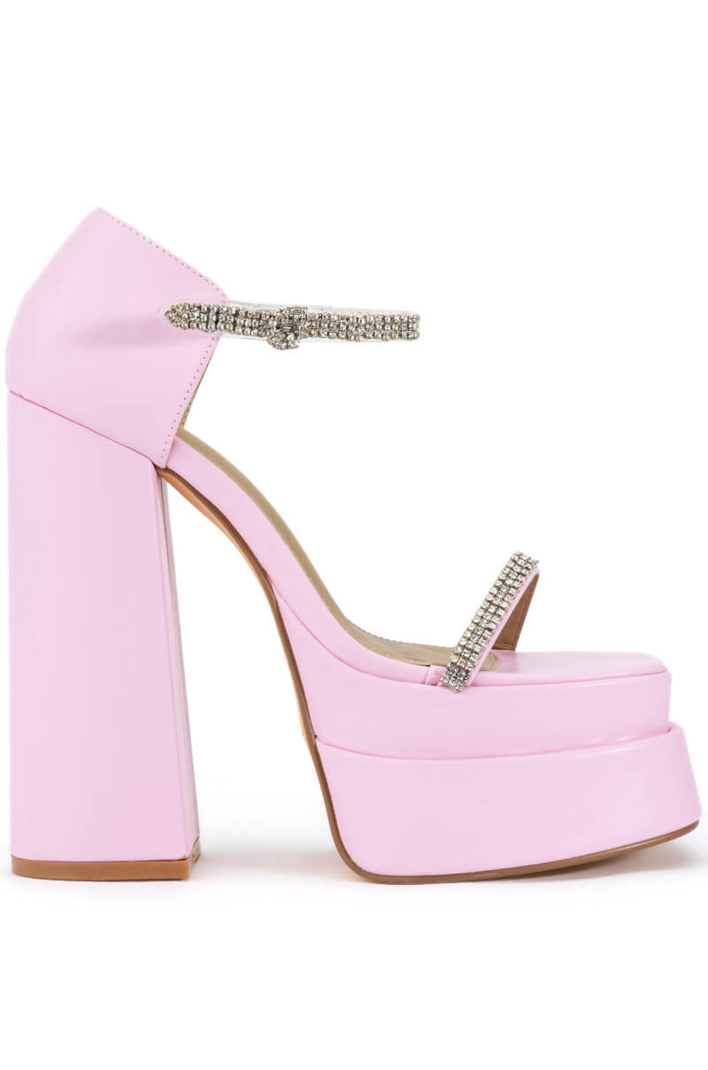 PEGGIE CHUNKY PLATFORM SANDAL IN PINK