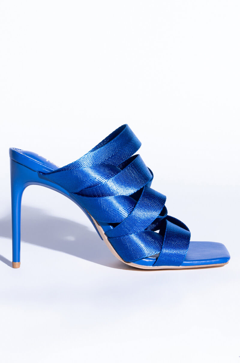 STILETTO MULE SANDAL IN BLUE