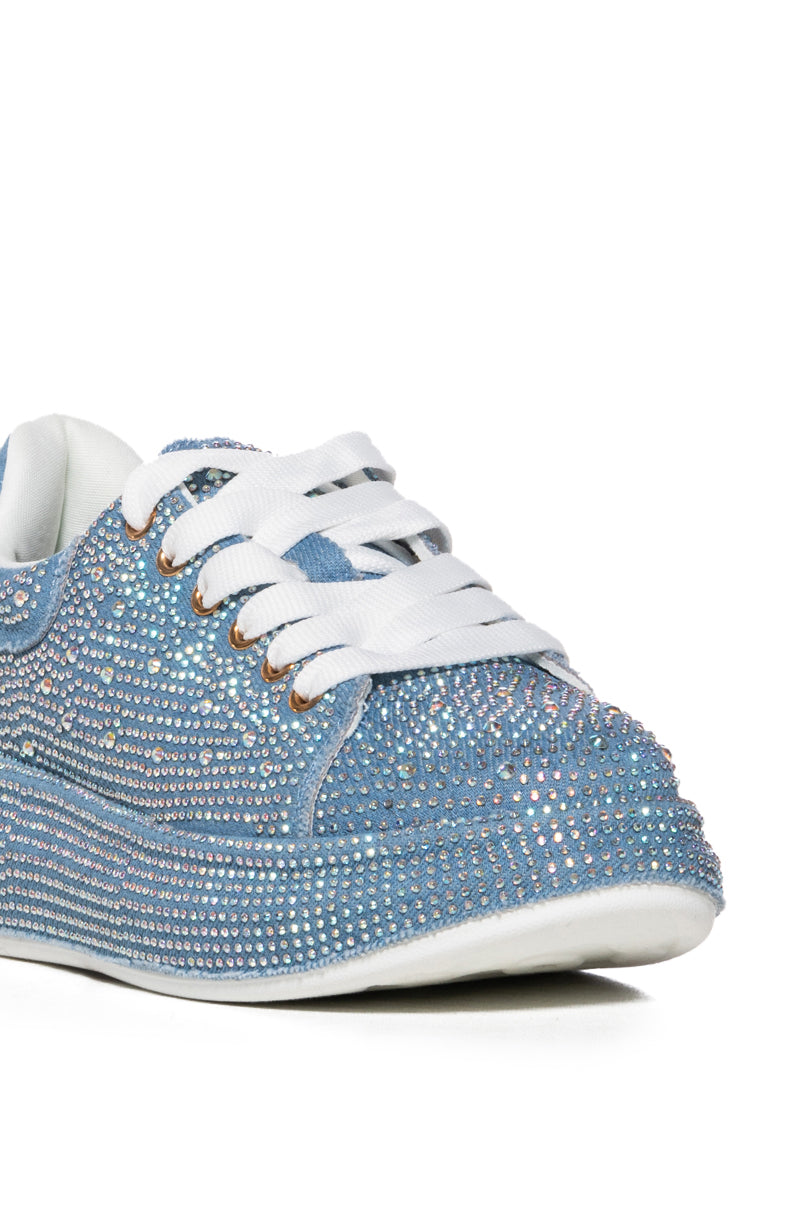 KINGDOM DENIM RHINESTONE SNEAKER