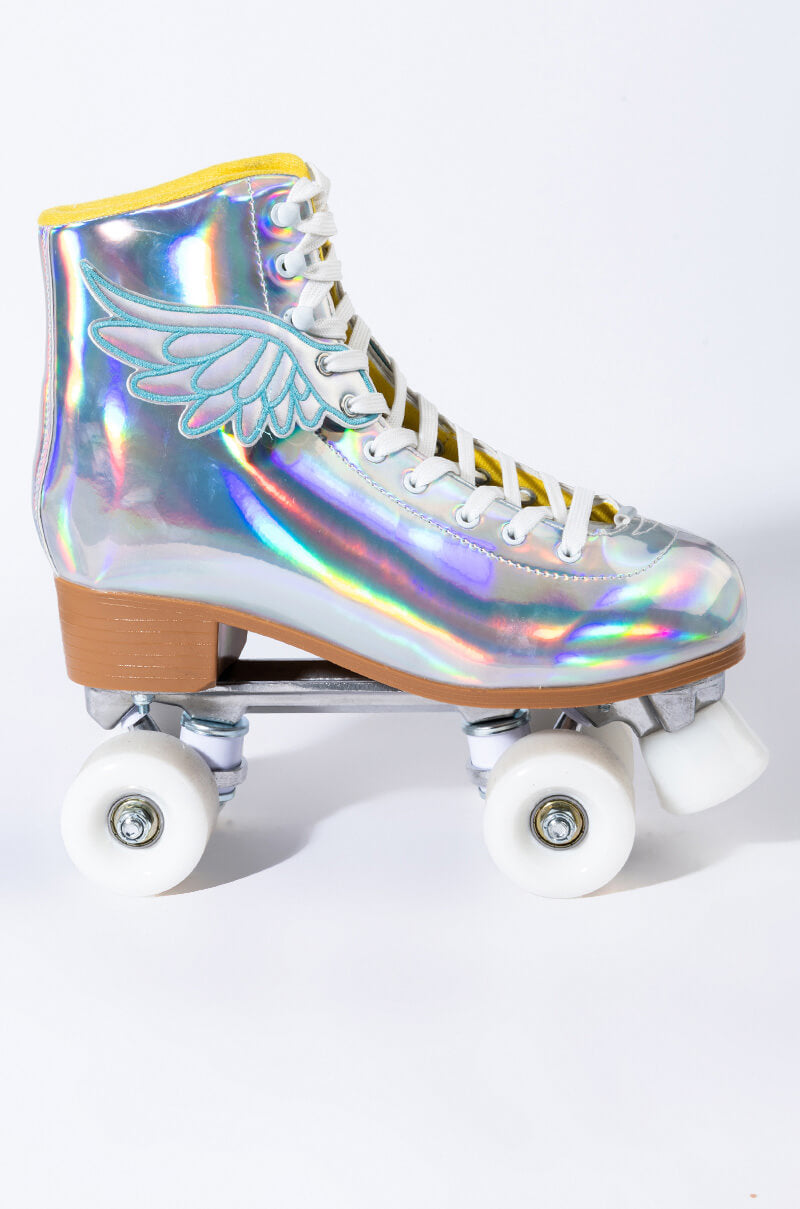 COSMIC SKATES ARCHIE IRIDESCENT ROLLER SKATES