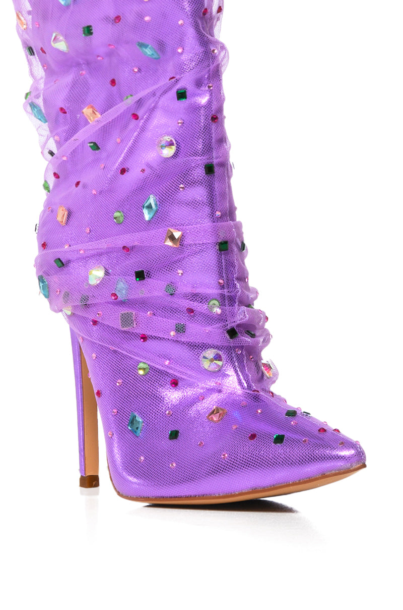 AZALEA WANG LIORA PURPLE GEM BOOTIE