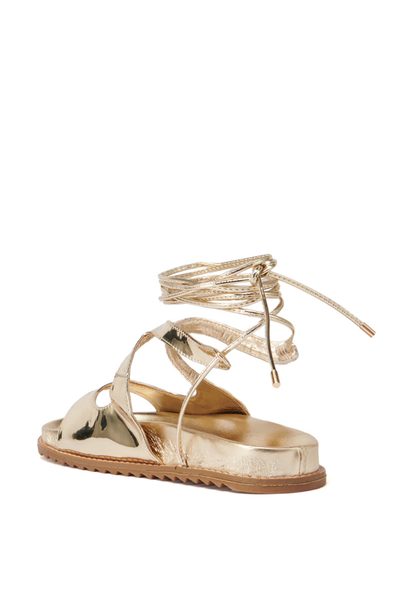 AZALEA WANG CHERYE GOLD GLADIATOR SANDAL