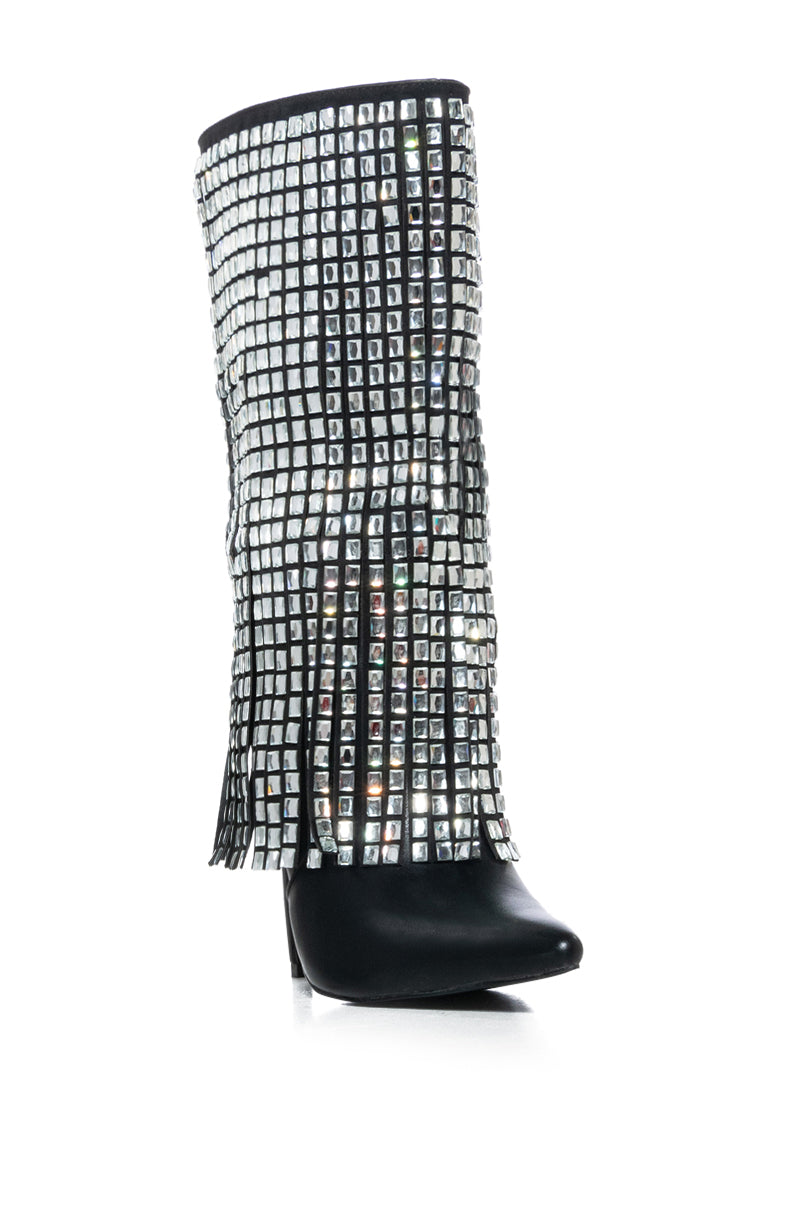 AZALEA WANG SPINNER EMBELLISHED BOOT