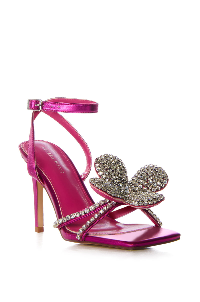 AZALEA WANG BEVIE FUCHSIA BUTTERFLY SANDAL