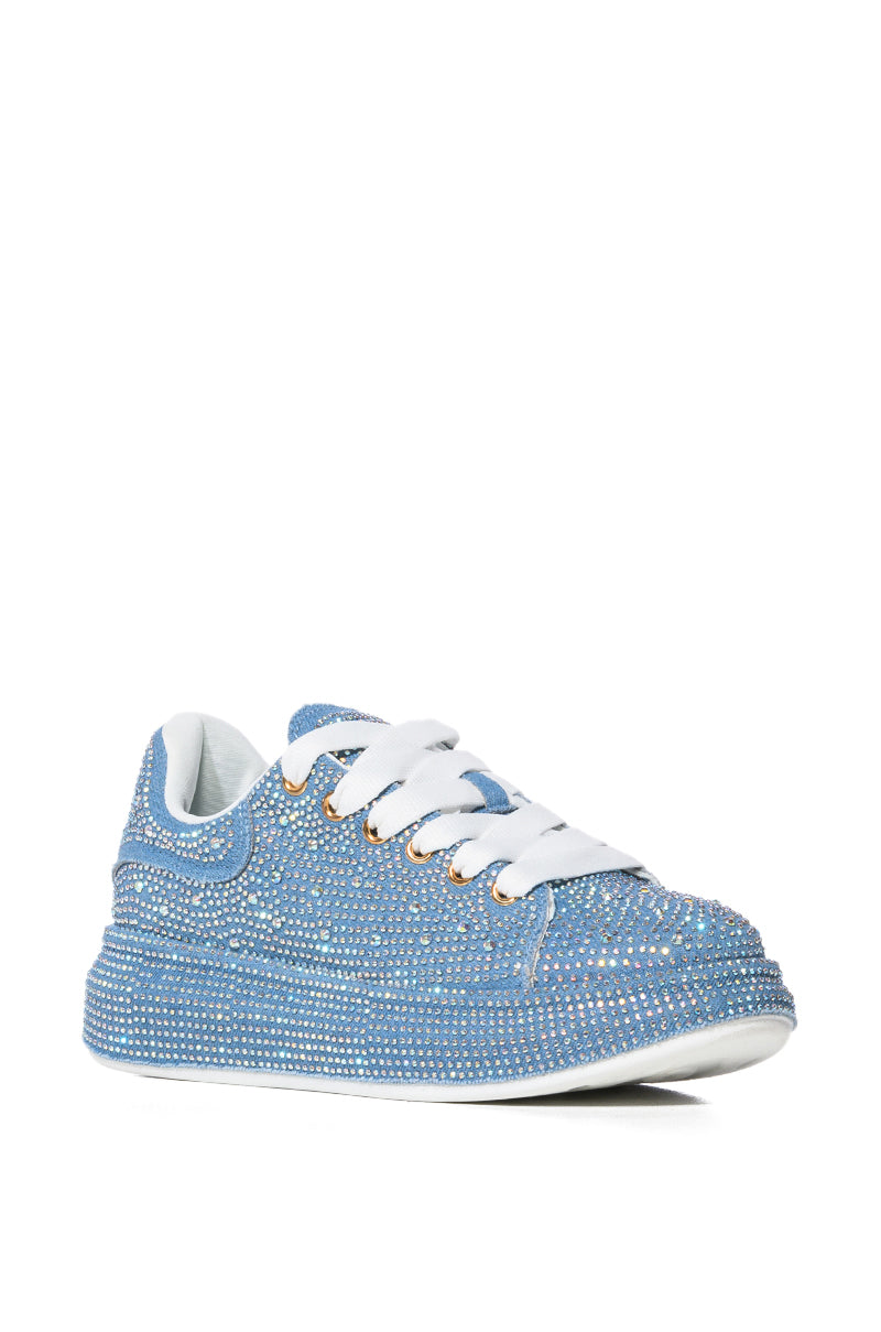 KINGDOM DENIM RHINESTONE SNEAKER